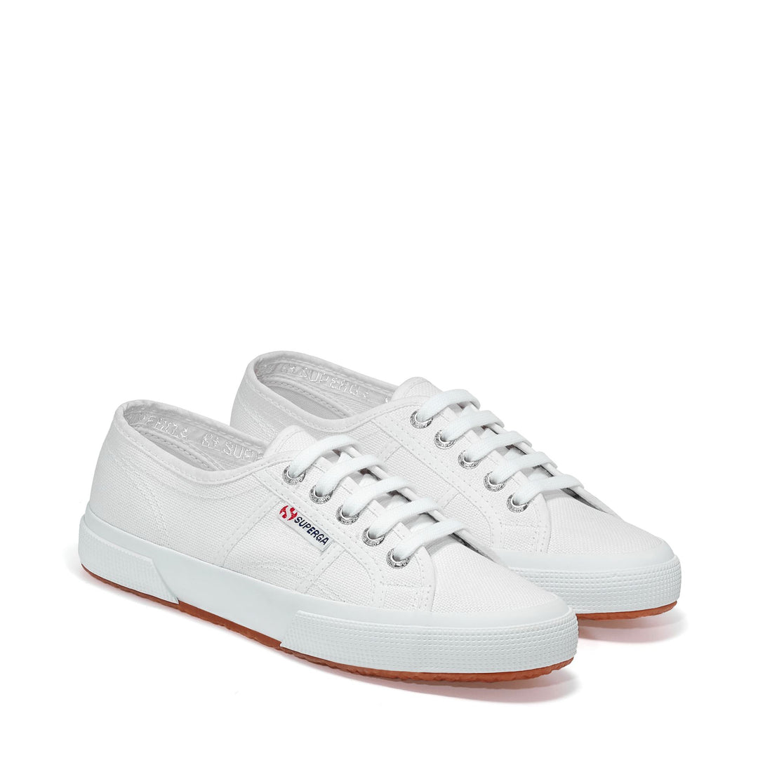 Classic Unisex Sneakers in White with Cotton Upper main