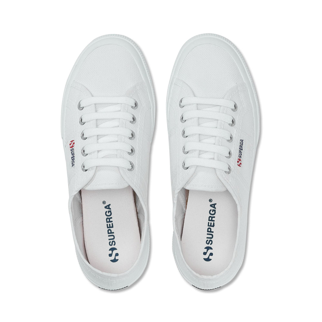 Classic Unisex Sneakers in White with Cotton Upper main