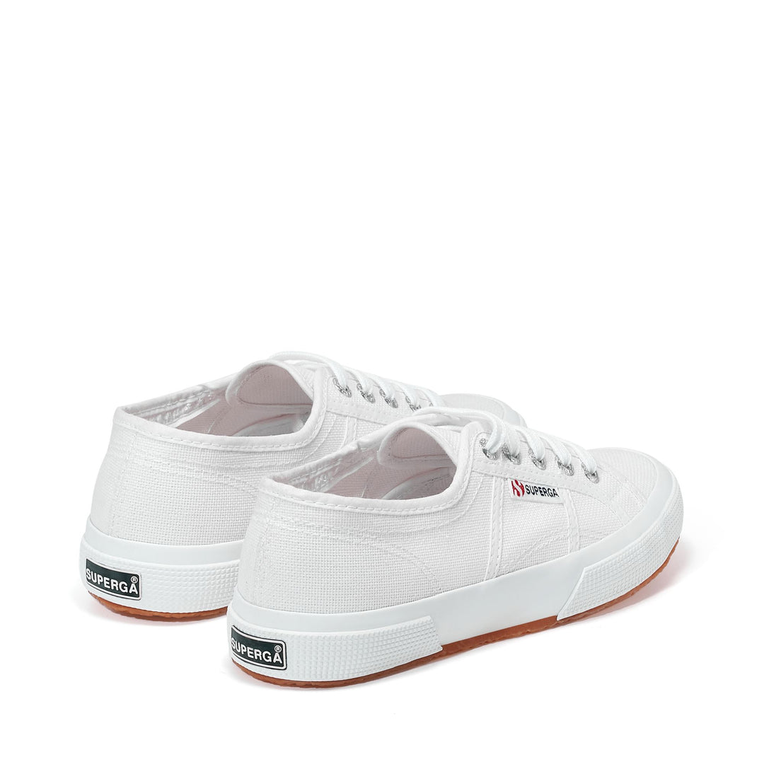Classic Unisex Sneakers in White with Cotton Upper main