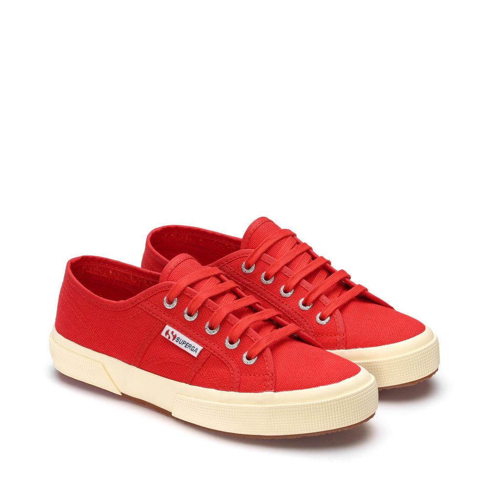 Classic Unisex Sneakers in Red with Cotton Upper 02