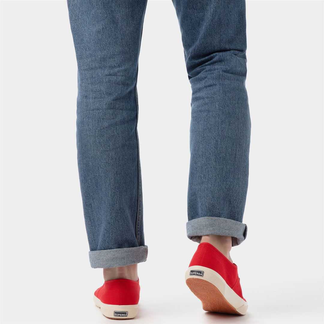 Sneakers Classiche Unisex Colore Rosso con Tomaia in Cotone main