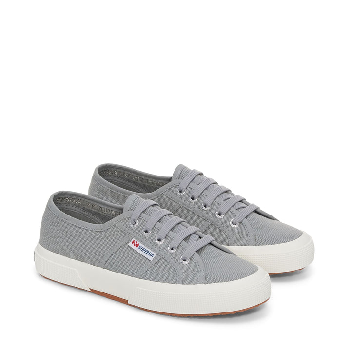 Sneakers Classiche Unisex Colore Grigio con Tomaia in Cotone 2