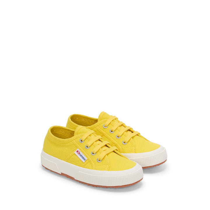 Children's Sneakers in Yellow with Cotton Upper 2