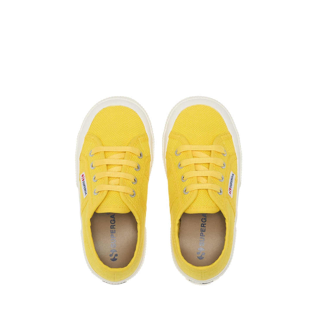 Children's Sneakers in Yellow with Cotton Upper main