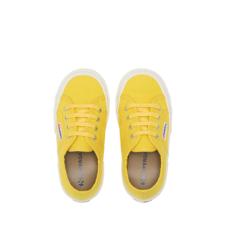 Children's Sneakers in Yellow with Cotton Upper 4