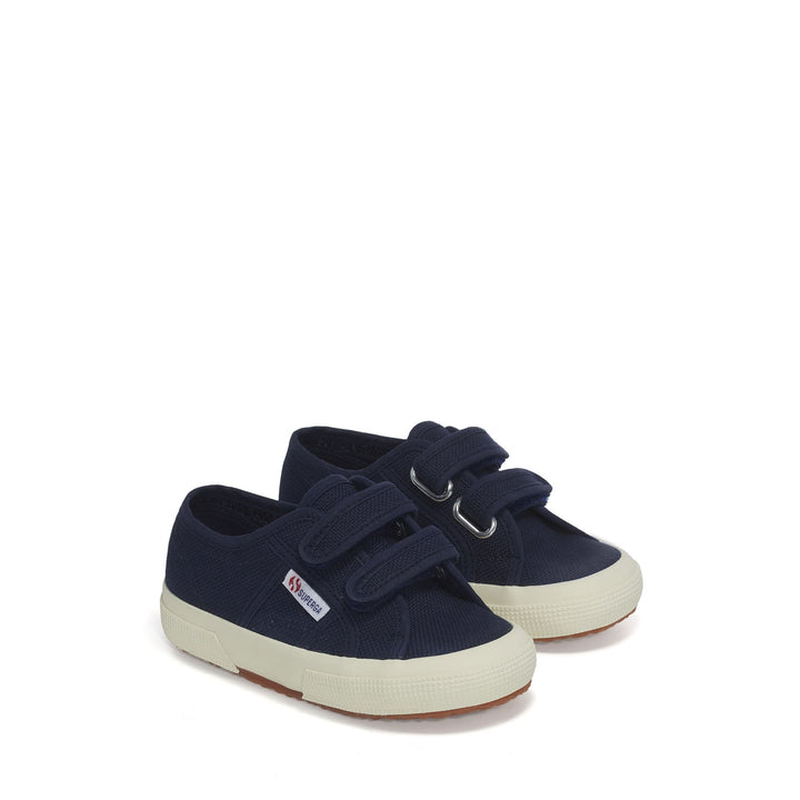 Baskets classiques bleues pour enfants avec tige en coton 2