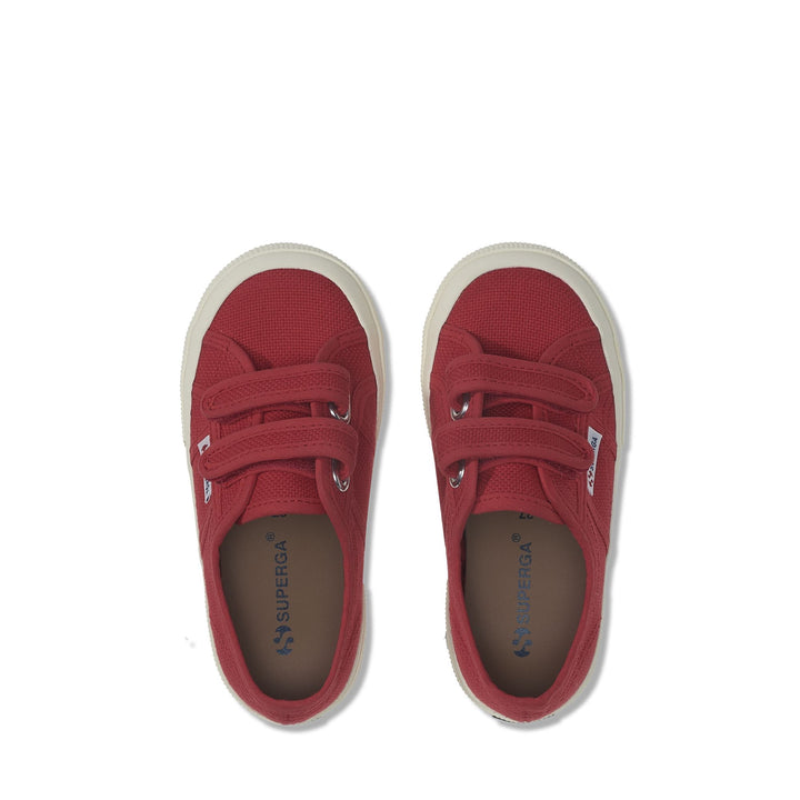 Baskets classiques rouges pour enfants avec tige en coton 4