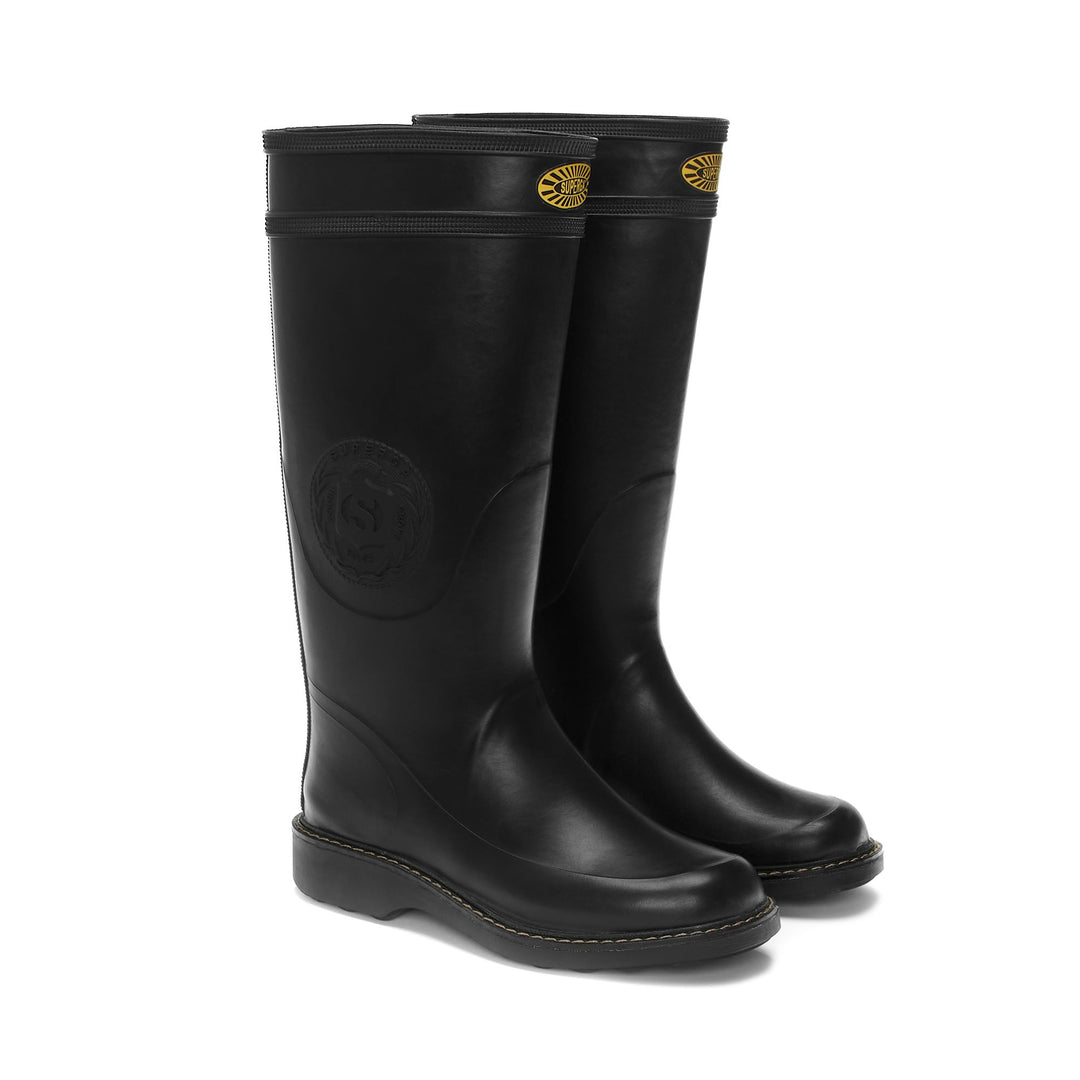 High Rubber Boots Unisex Black Color main