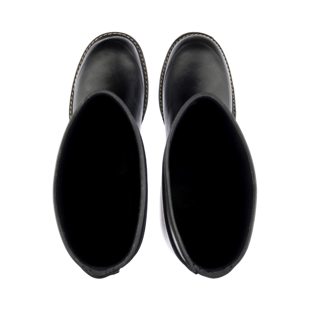 High Rubber Boots Unisex Black Color main