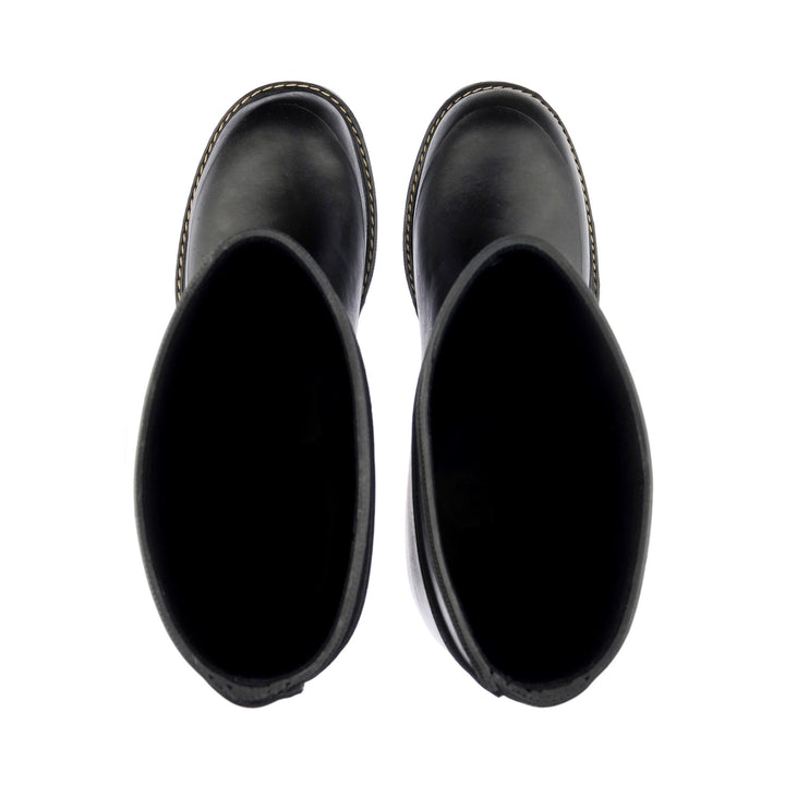 High Rubber Boots Unisex Black Color 4