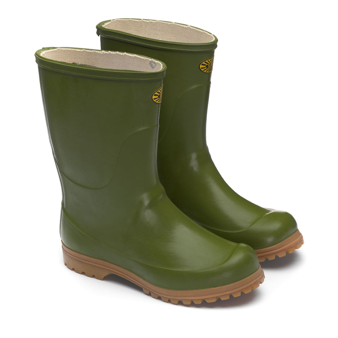 High Rubber Boots Unisex Green Color main