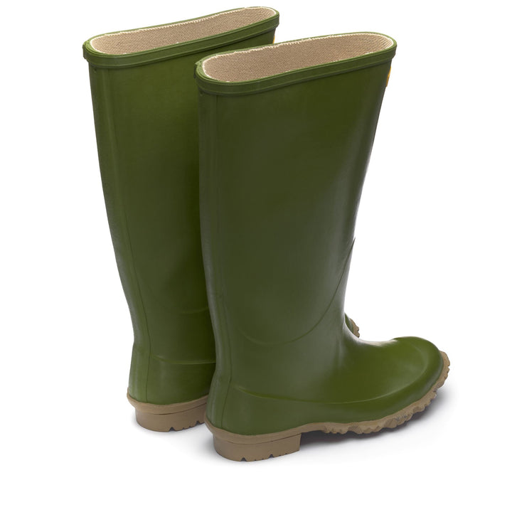 High Rubber Boots Unisex Green Color 3
