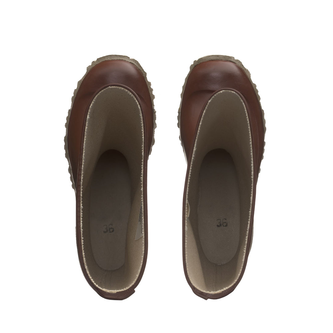 High Rubber Boots Unisex Brown Color main