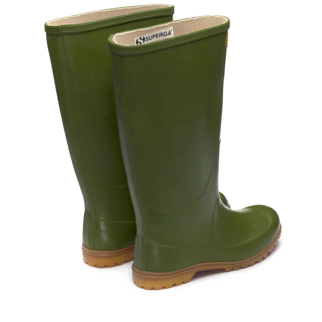 High Rubber Boots Unisex Green Color main
