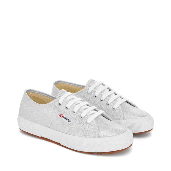 Klassische graue Damen-Sneaker mit Obermaterial aus Baumwolle 2