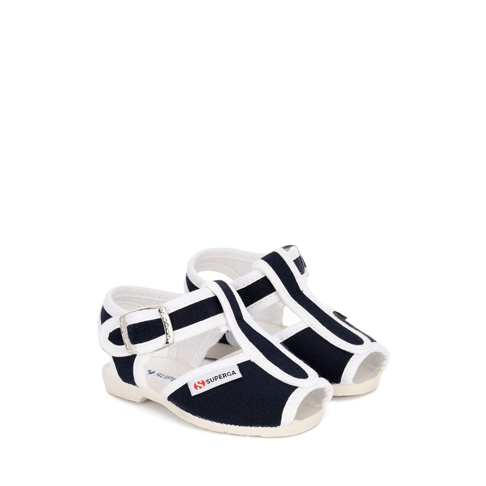 Children's Sandals Blue Color with Cotton Upper 02