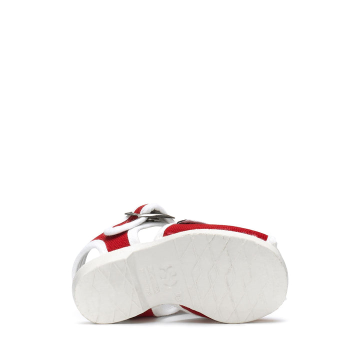 Children's Sandals Red Color with Cotton Upper 5