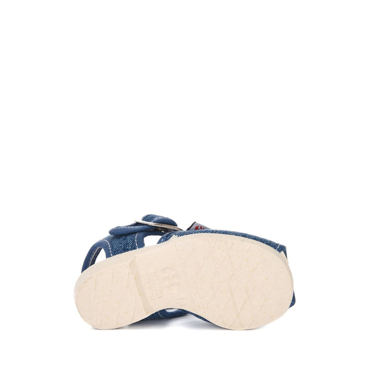 Sandales grises pour enfants avec tige en coton 5
