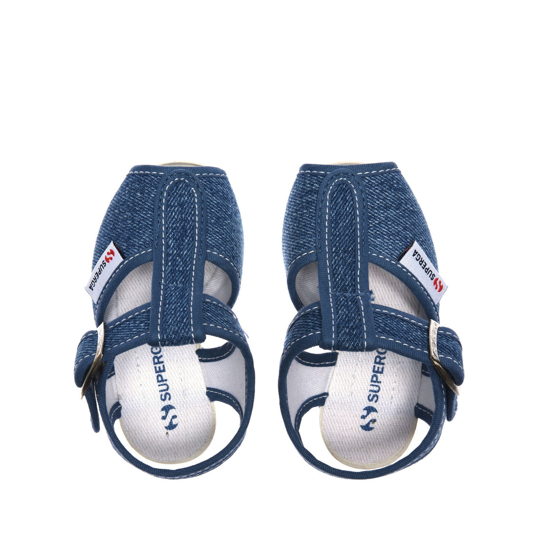 Sandales grises pour enfants avec tige en coton main