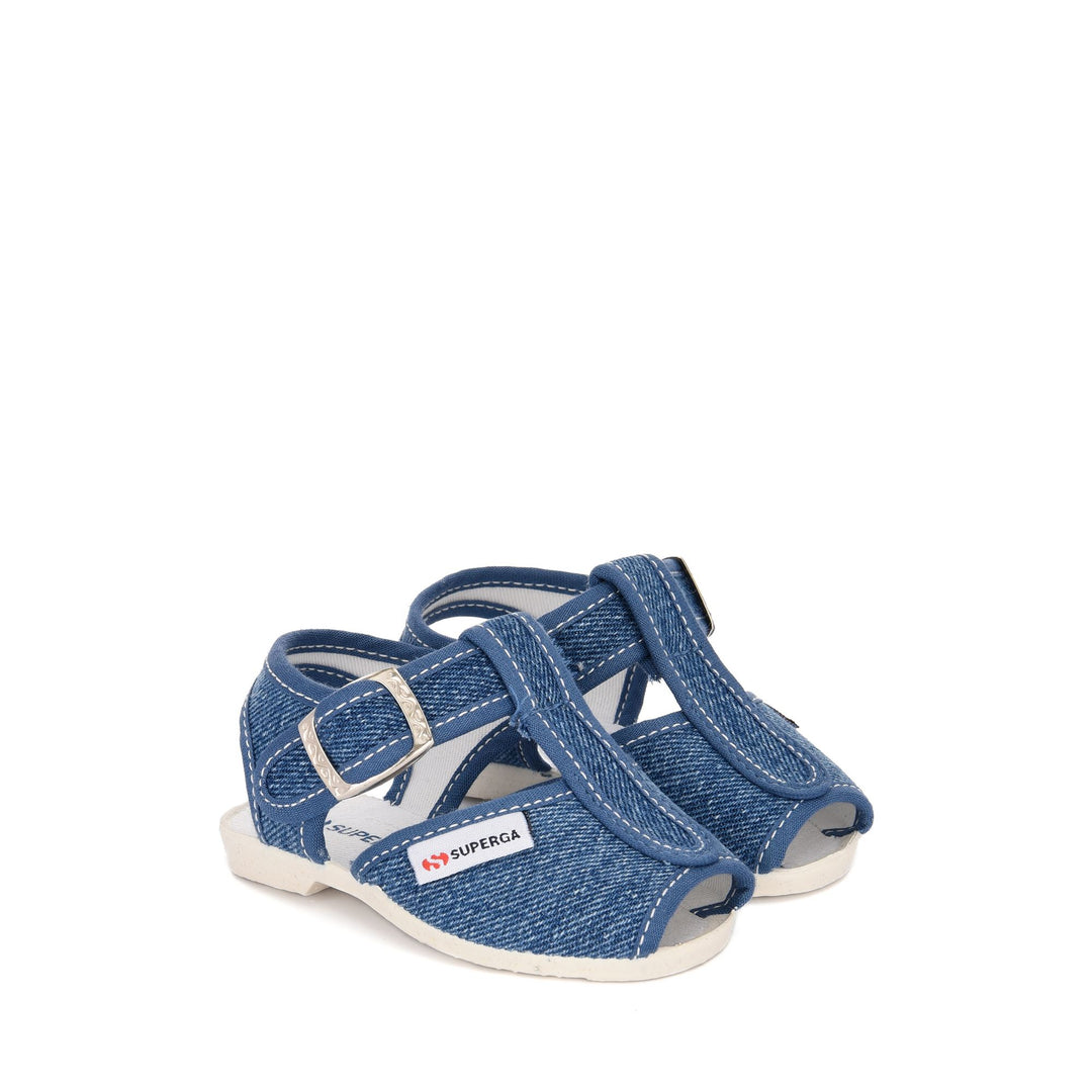 Sandales grises pour enfants avec tige en coton main