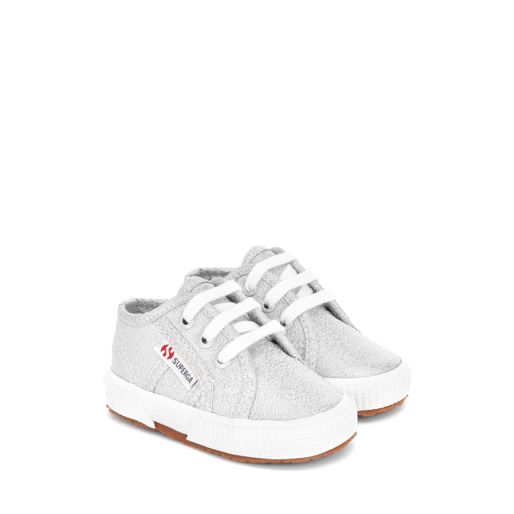 Children's Sneakers Grey Color with Lamé Upper 02
