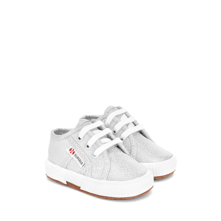 Children's Sneakers Grey Color with Lamé Upper 2