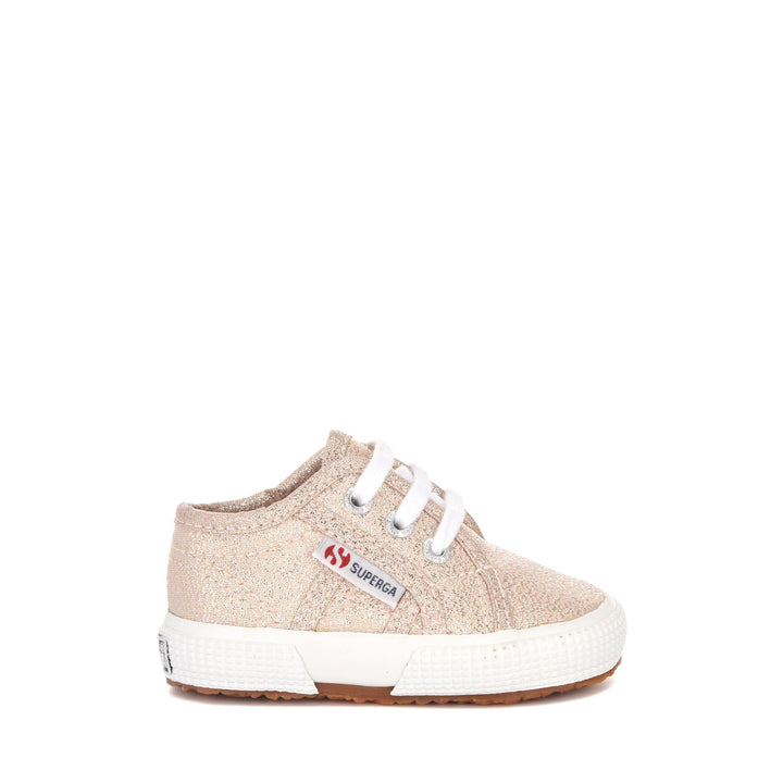 Sneakers per Bambini Colore Rosa Platinum con Tomaia in Lamé 1