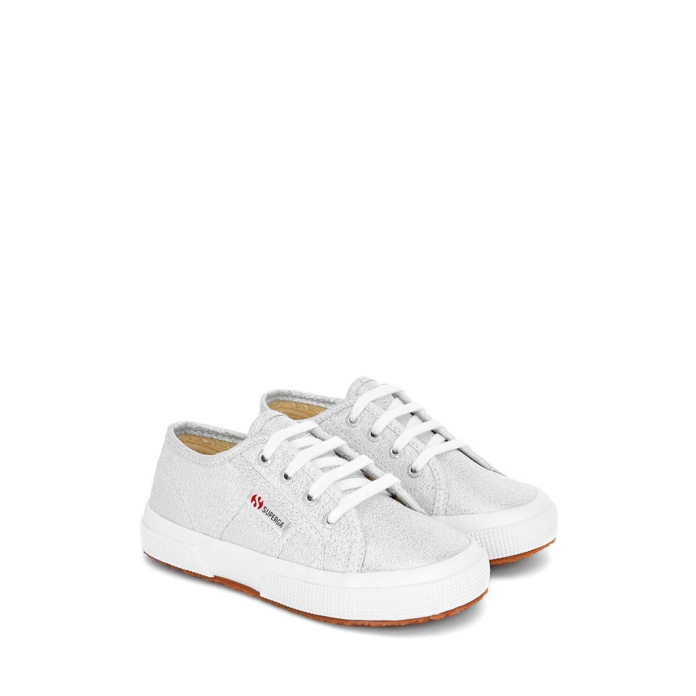 Children's Sneakers Grey Color with Lamé Upper 02