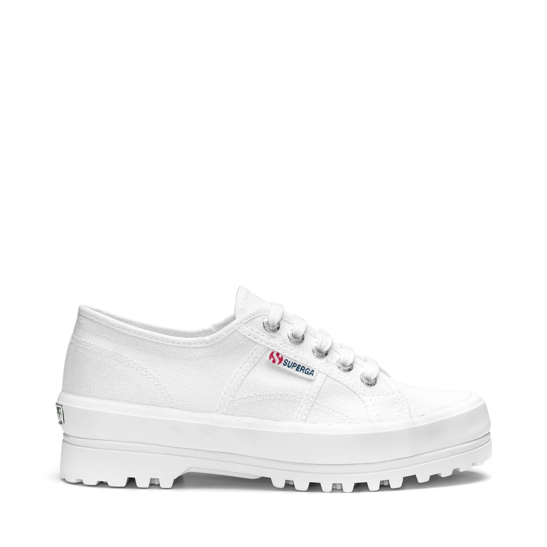 Unisex White Low Cut Sneakers with Cotton Upper 01