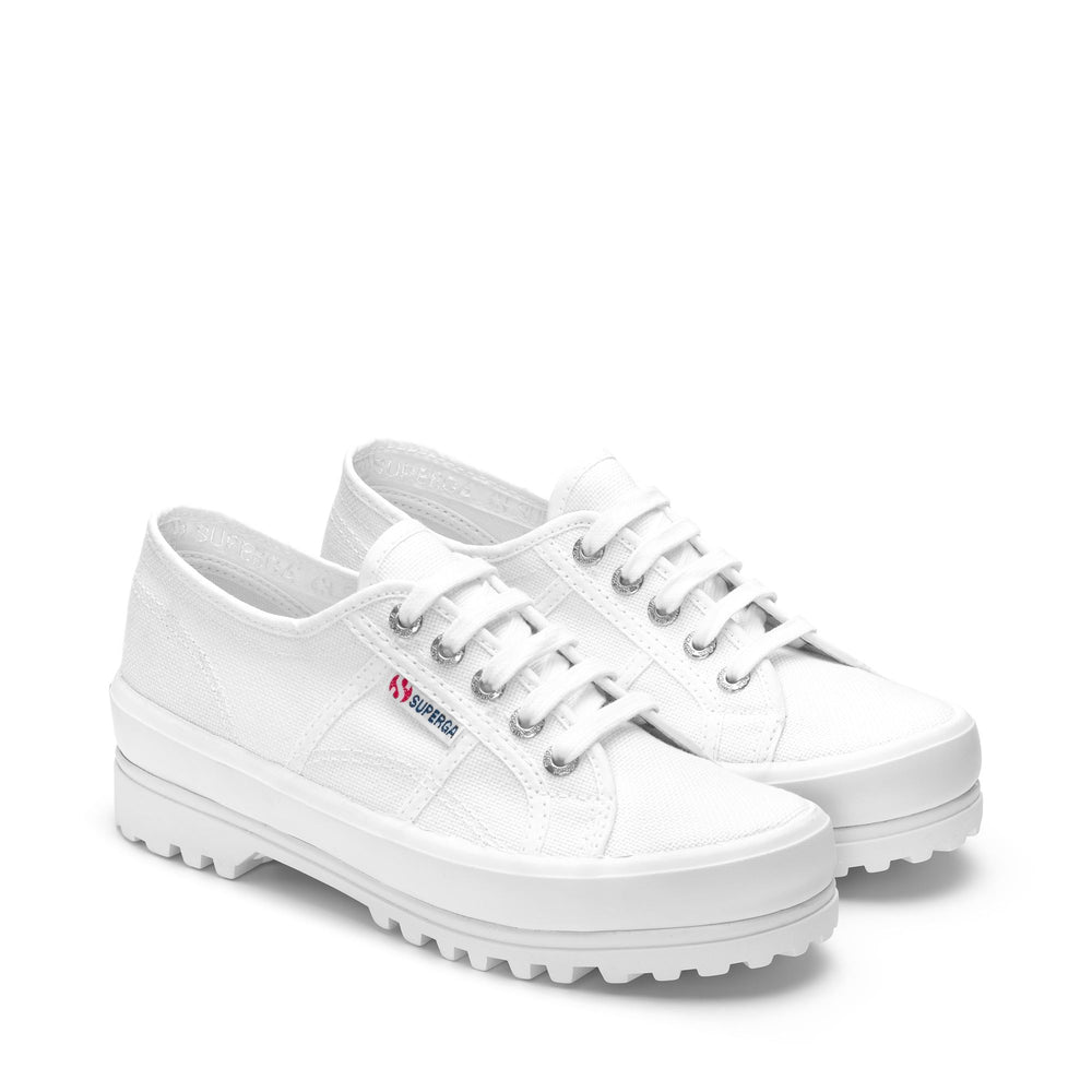 Unisex White Low Cut Sneakers with Cotton Upper 02
