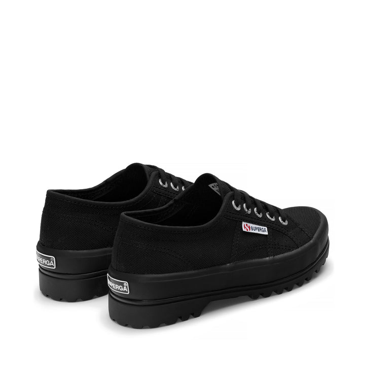 Schwarze Low Cut-Sneakers mit Obermaterial aus Baumwolle 3
