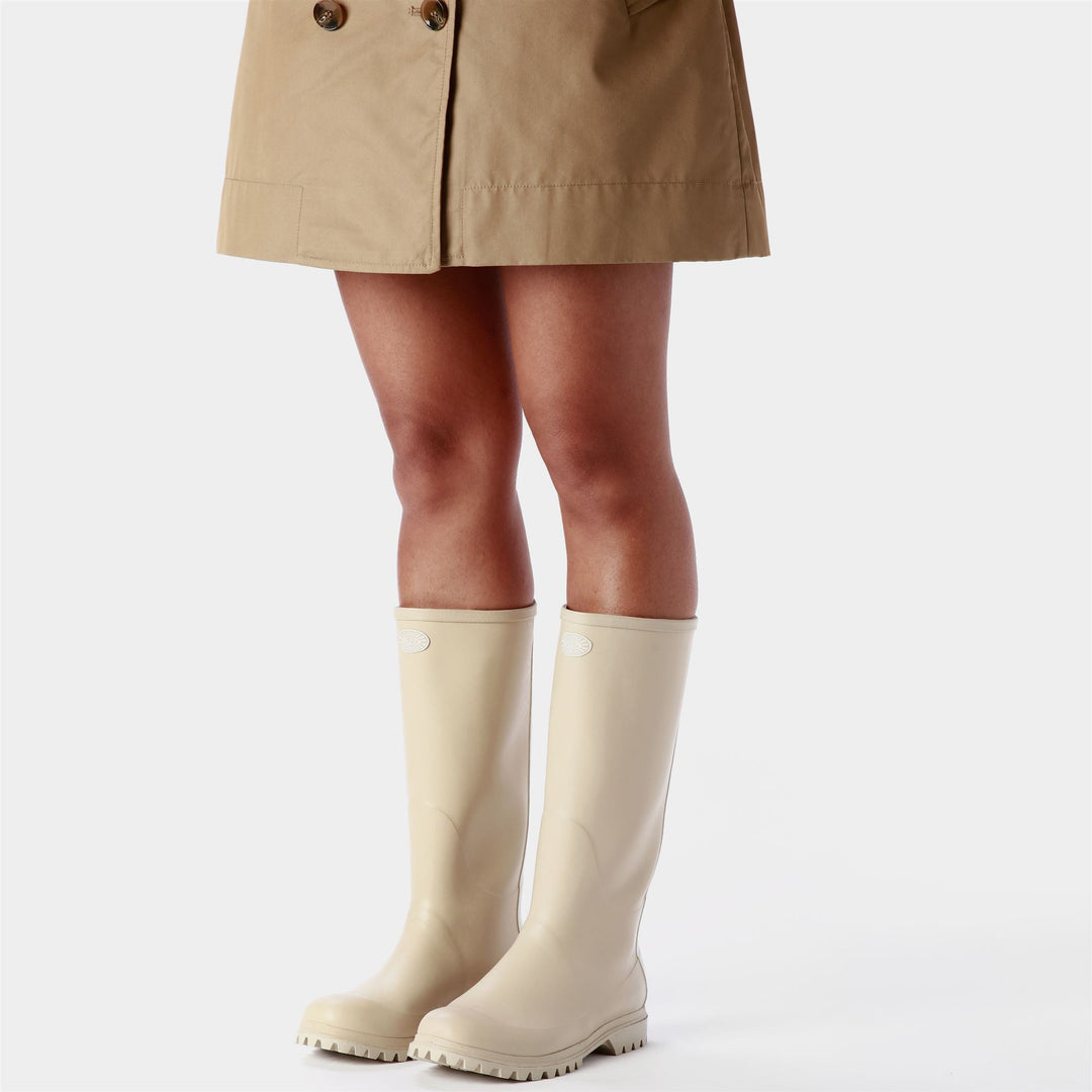 Stivali alti in gomma unisex colore beige main