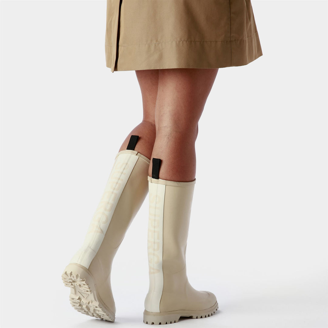 Stivali alti in gomma unisex colore beige main