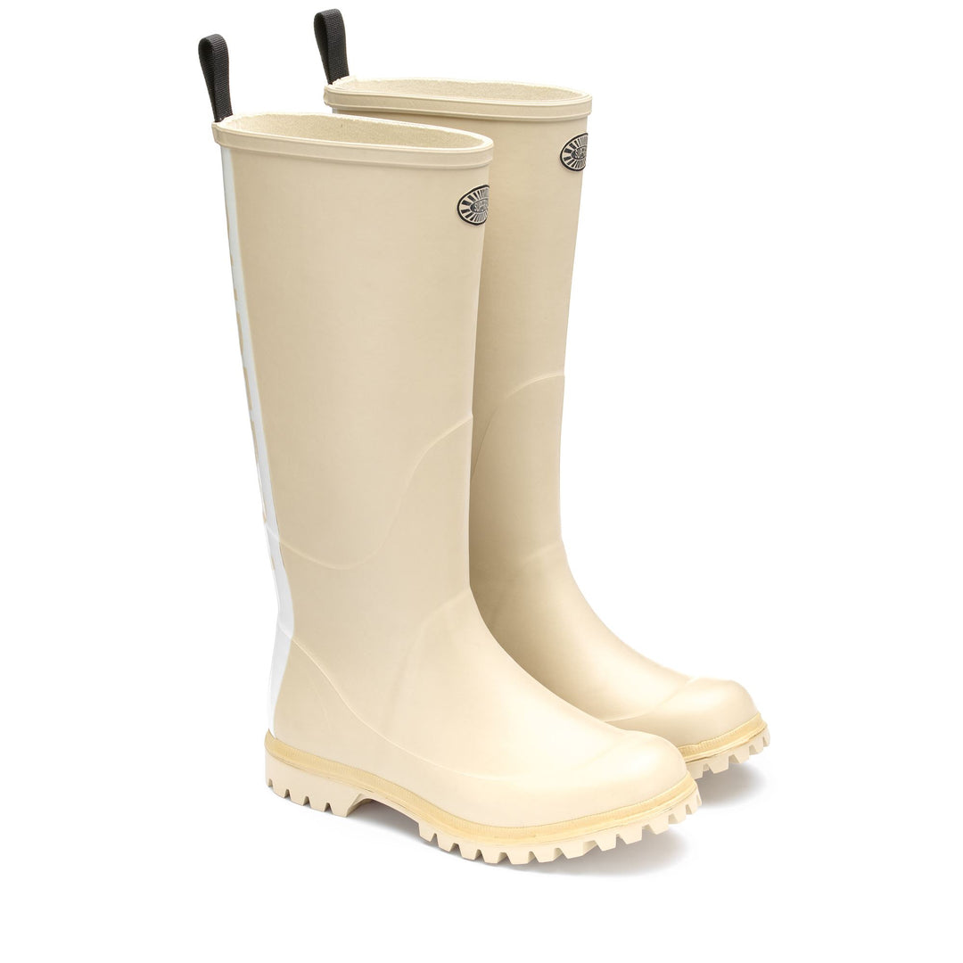 Stivali alti in gomma unisex colore beige main