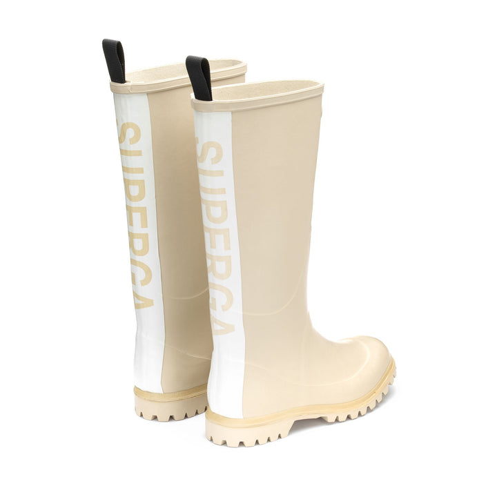 Stivali alti in gomma unisex colore beige 3