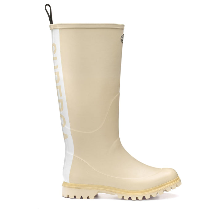 Stivali alti in gomma unisex colore beige 1