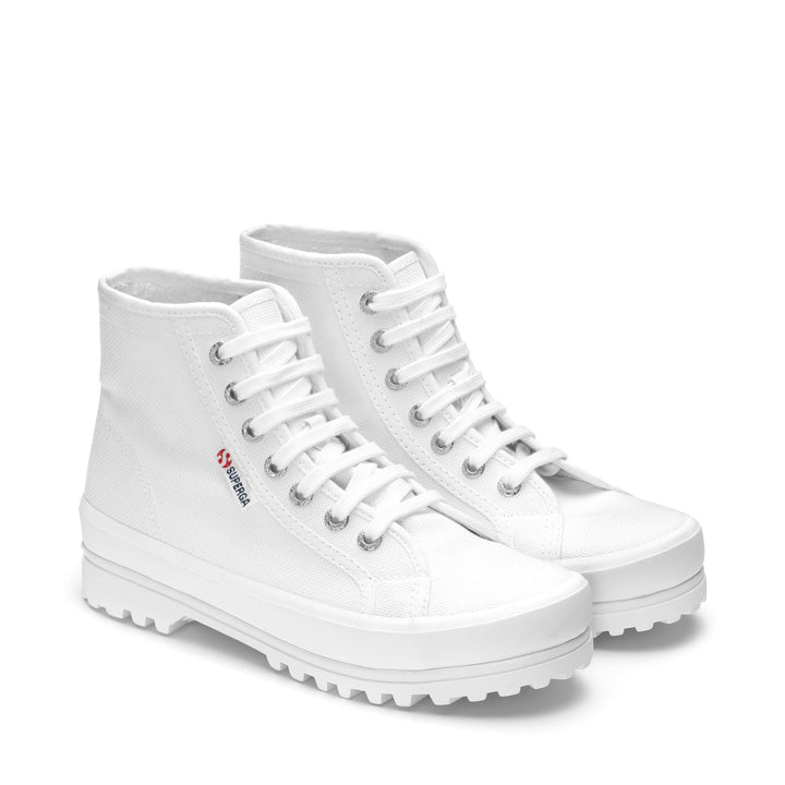 Unisex White Ankle Boots with Cotton Upper 2