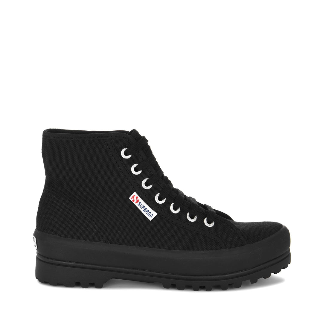 Unisex Full Black Ankle Boots with Cotton Upper 01