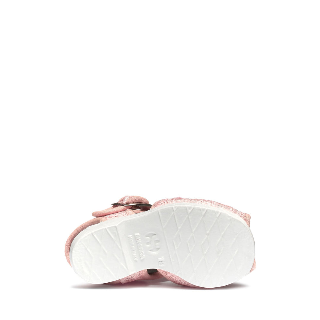 Girl's Pink Sandals with Cotton Upper main