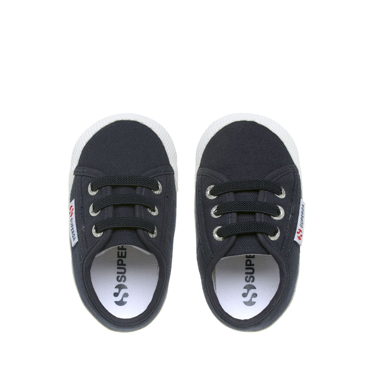 Children's Low Cut Sneakers in Blue with Cotton Upper 4