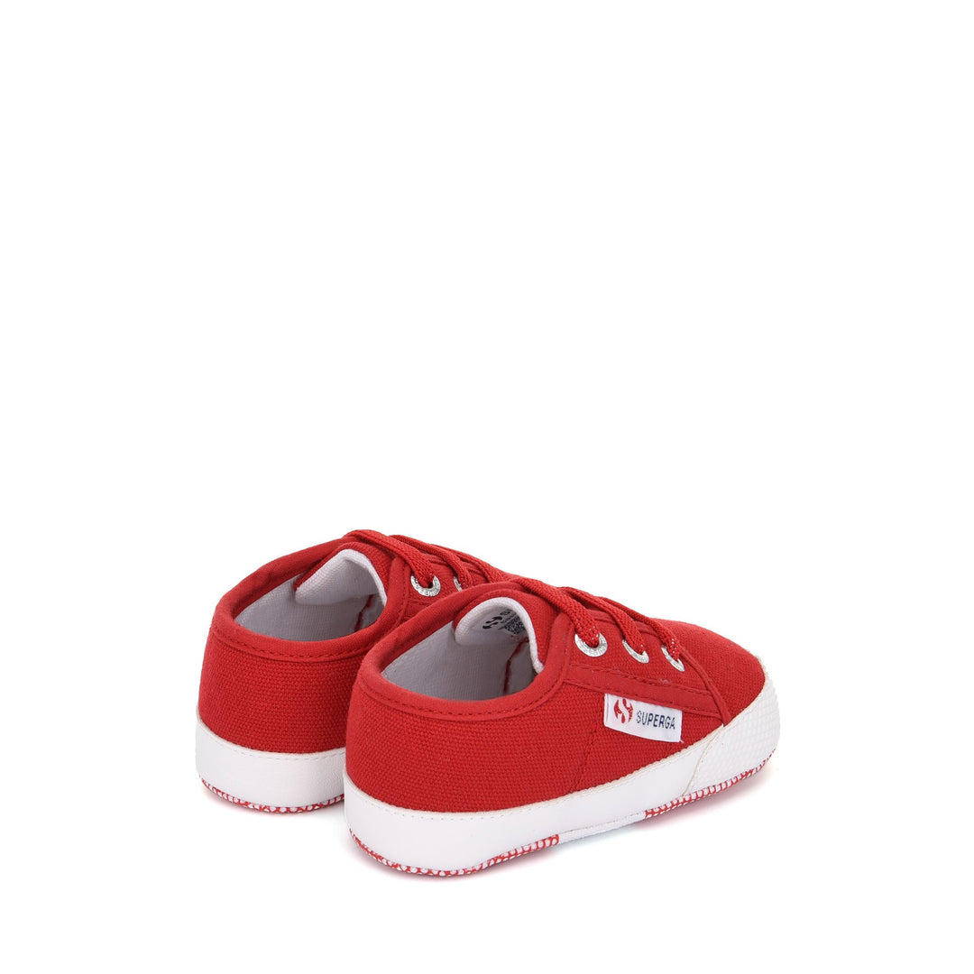 Children's Low Cut Sneakers in Red with Cotton Upper main