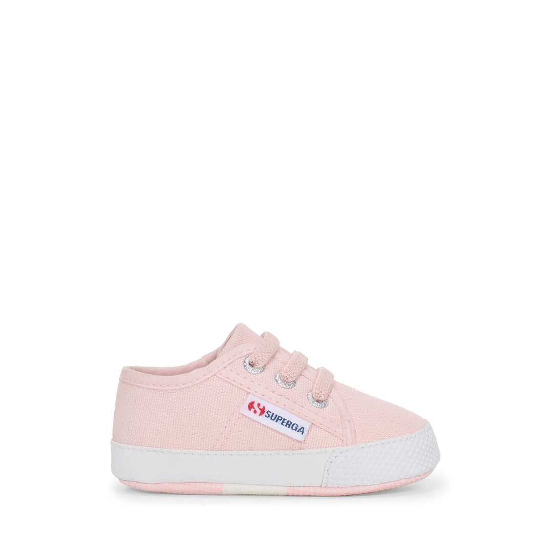 Children's Low Cut Sneakers in Pink with Cotton Upper 01