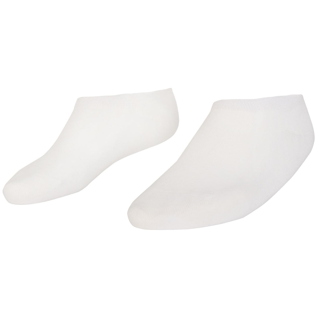Unisex White No Show Socks with Cotton Material 01