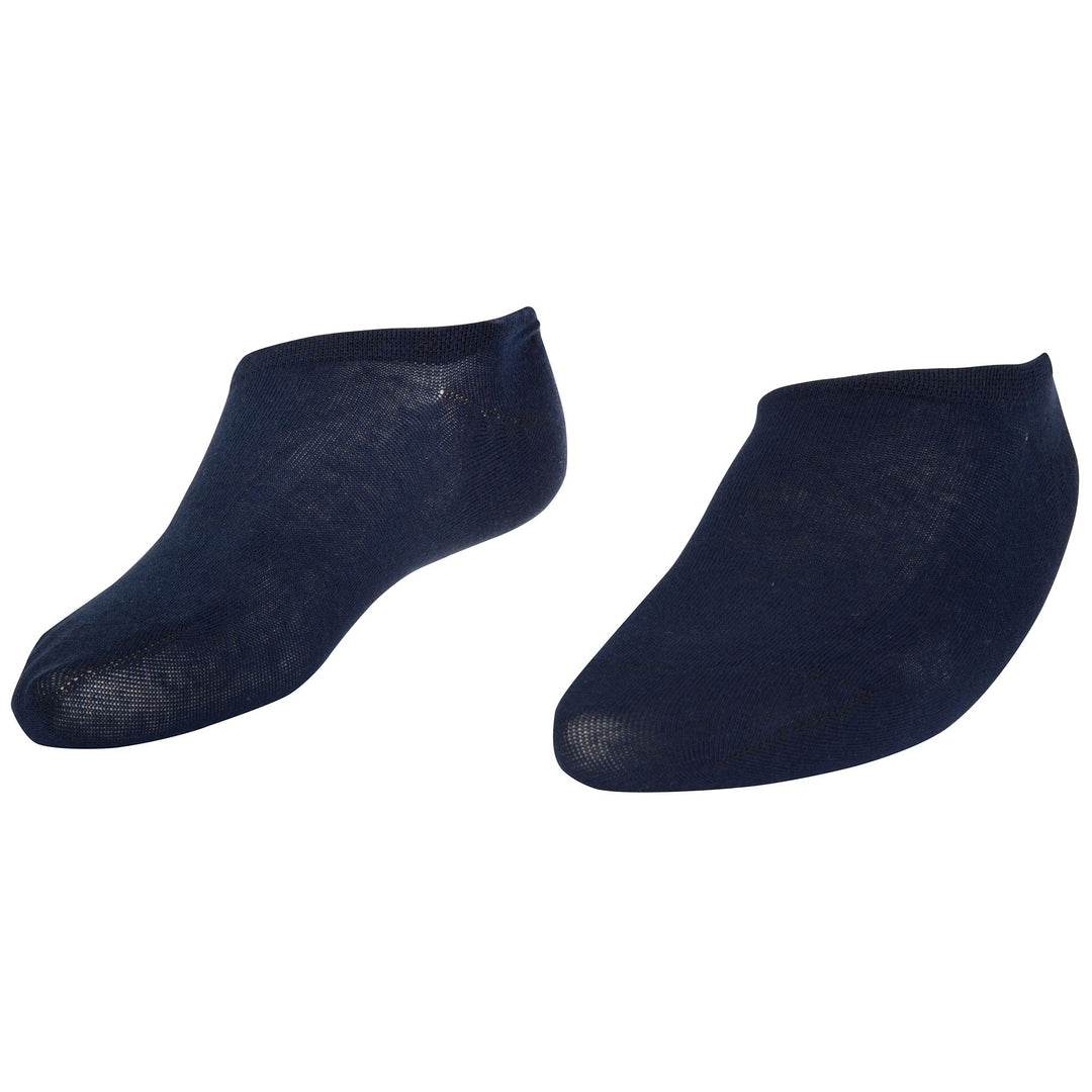 Unisex No Show Socks in Blue with Cotton Upper 01