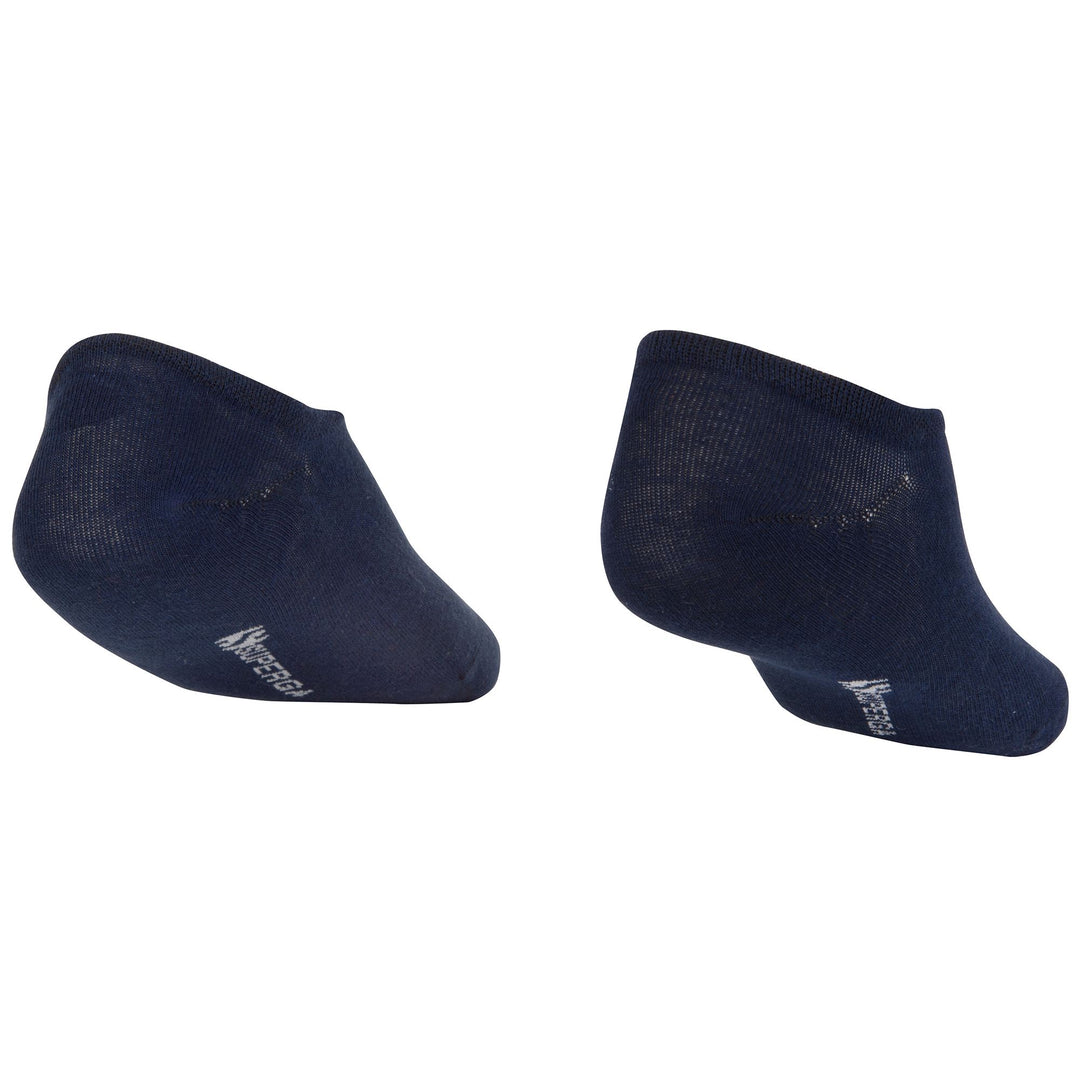 Unisex No Show Socks in Blue with Cotton Upper main