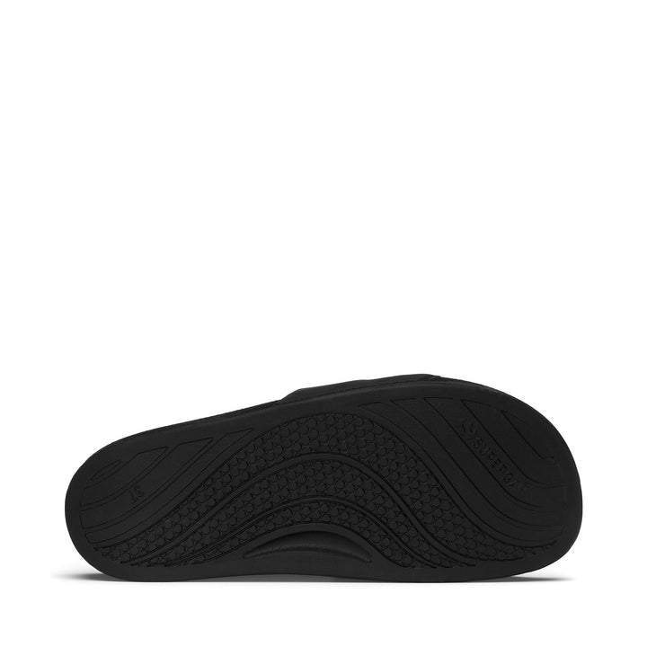 Unisex Black Slides with Rubber Sole 5