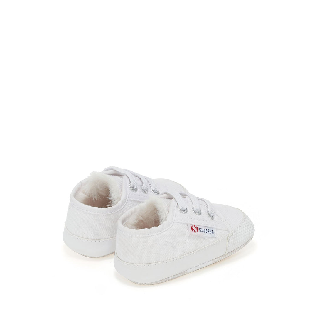 Children's Low Cut Sneakers White with Cotton Upper main