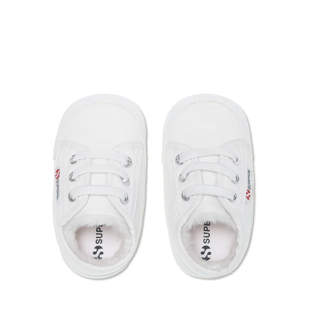 Children's Low Cut Sneakers White with Cotton Upper main