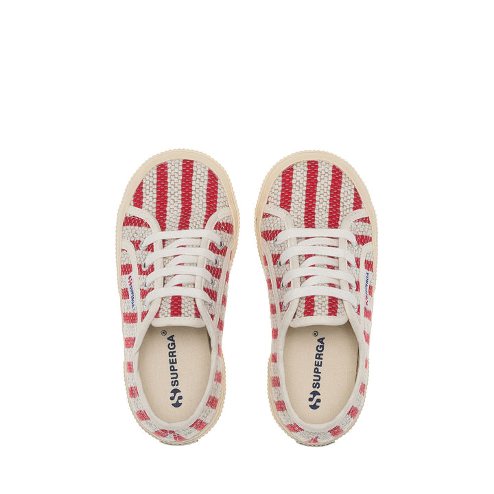 Children's Sneakers in Red with Cotton Upper 4