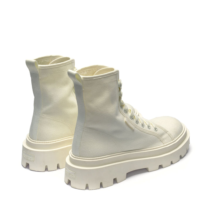 Woman's Ankle Beige Boots with Cotton Upper 3